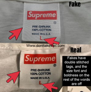 Supreme Japan Box Logo Tee Real vs fake